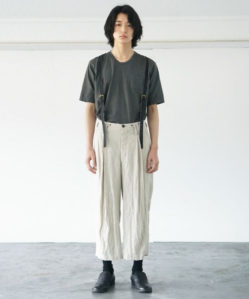 suzuki takayuki.スズキタカユキ.wide legged pants[S212-19/nude]