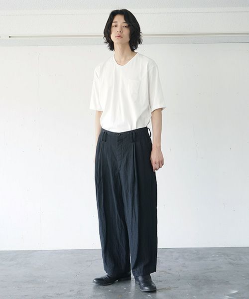 suzuki takayuki.スズキタカユキ.wide legged pantsⅠ[A212-19/black]