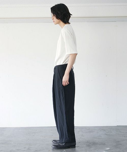 suzuki takayuki.スズキタカユキ.wide legged pantsⅠ[A212-19/black]