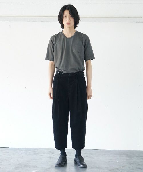 suzuki takayuki.スズキタカユキ.wide legged pantsⅡ[A212-20/black]