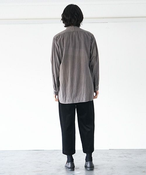 suzuki takayuki.スズキタカユキ.peasant shirt[A213-02/grey]