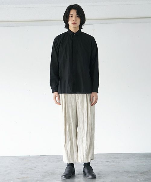 suzuki takayuki.スズキタカユキ.worker's shirt[A213-03/black]
