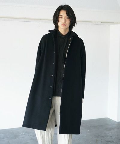suzuki takayukiスズキタカユキstand-fall-collar coat Ⅲ[A213-16