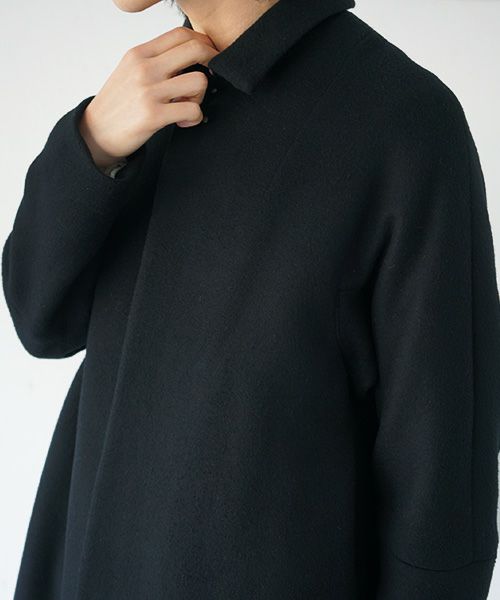 suzuki takayuki.スズキタカユキ.stand-fall-collar coat Ⅲ[A213-16/black]