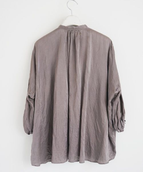 suzuki takayuki.スズキタカユキ.puff-sleeve blouse[A211-02/grey]