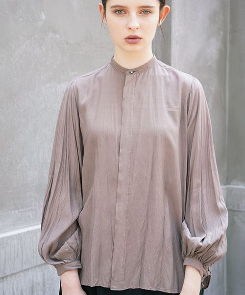 suzuki takayuki.スズキタカユキ.balloon-sleeve blouse[A211-04/grey]