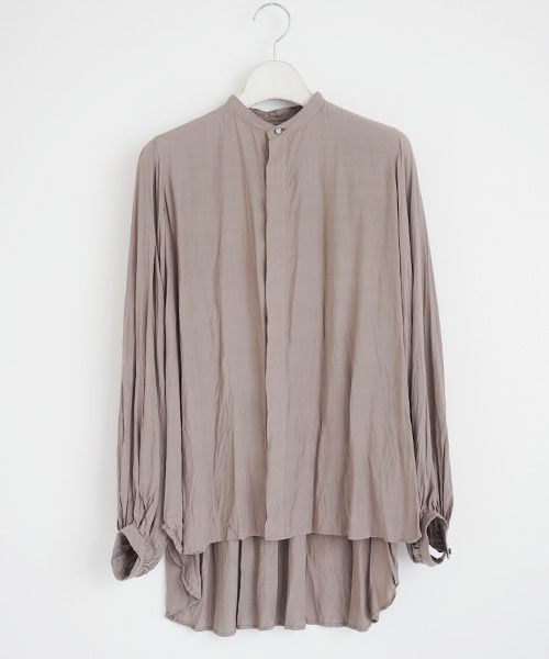 suzuki takayuki.スズキタカユキ.balloon-sleeve blouse[A211-04/grey]