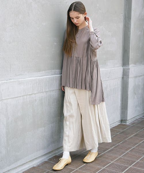 suzuki takayuki.スズキタカユキ.broad blouse[A211-05/grey]