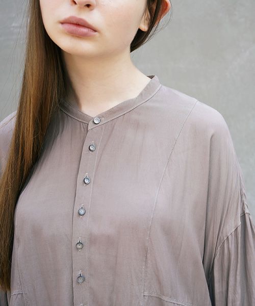 suzuki takayuki.スズキタカユキ.broad blouse[A211-05/grey]