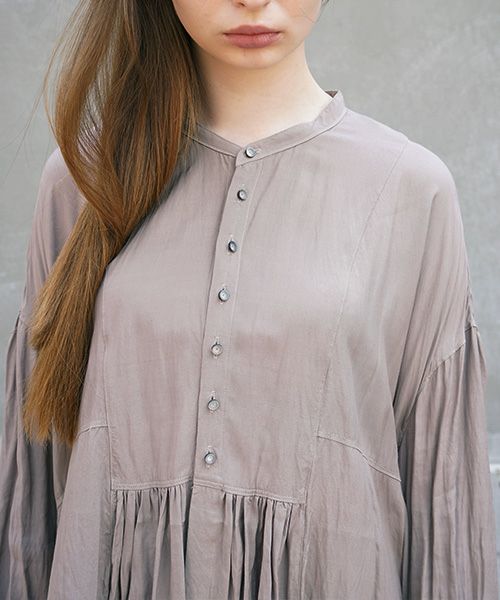 suzuki takayuki.スズキタカユキ.broad blouse[A211-05/grey]