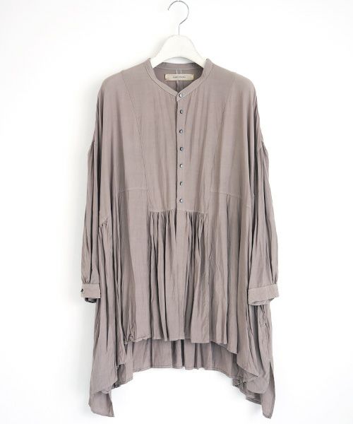suzuki takayuki.スズキタカユキ.broad blouse[A211-05/grey]