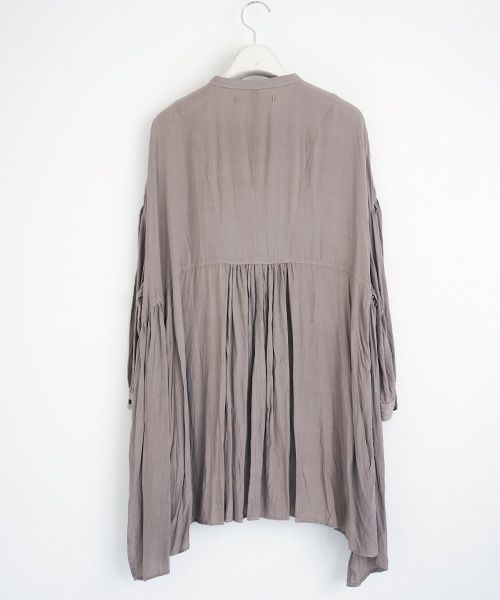 suzuki takayuki.スズキタカユキ.broad blouse[A211-05/grey]