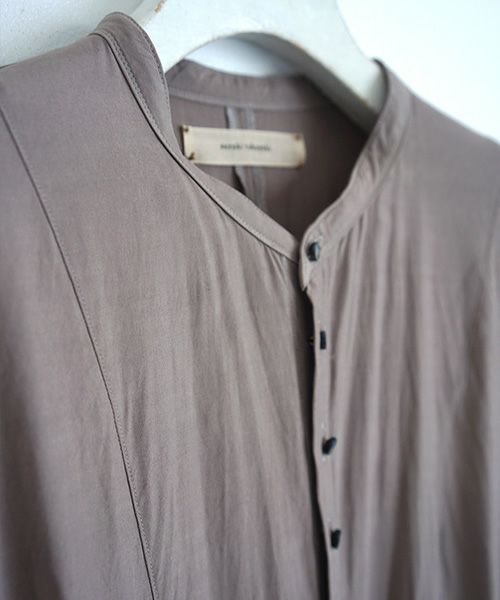 suzuki takayuki.スズキタカユキ.broad blouse[A211-05/grey]
