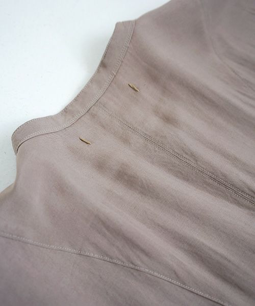 suzuki takayuki.スズキタカユキ.broad blouse[A211-05/grey]