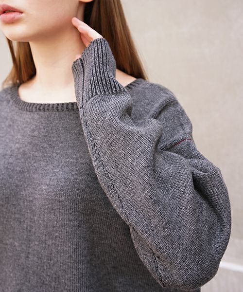 suzuki takayuki.スズキタカユキ.knitted pullover[A211-09/grey]
