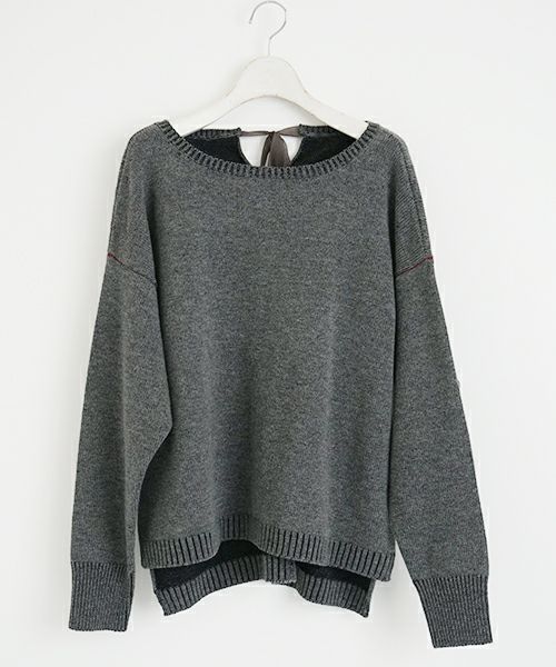 suzuki takayuki.スズキタカユキ.knitted pullover[A211-09/grey]