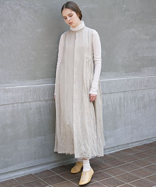 suzuki takayuki.スズキタカユキ.sleeveless dress[A211-10/nude]