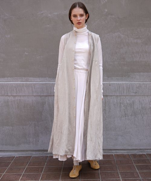 suzuki takayuki.スズキタカユキ.sleeveless dress[A211-10/nude]