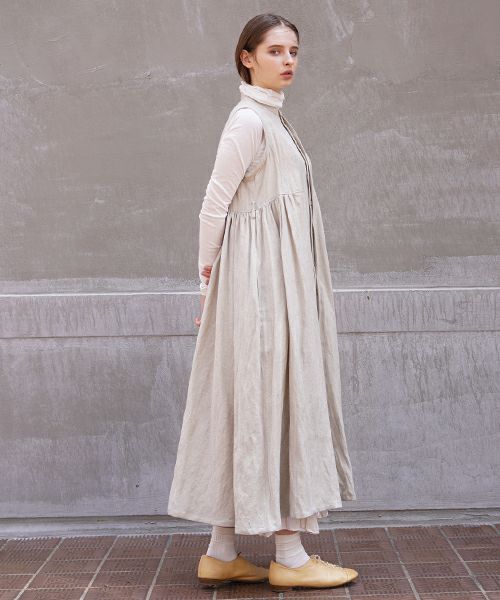 suzuki takayuki.スズキタカユキ.sleeveless dress[A211-10/nude]