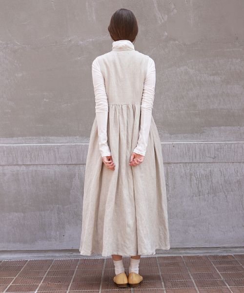 suzuki takayuki.スズキタカユキ.sleeveless dress[A211-10/nude]