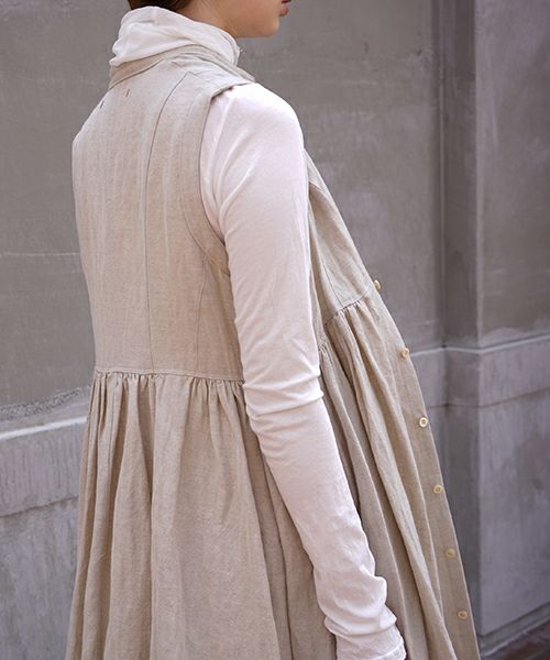 suzuki takayuki.スズキタカユキ.sleeveless dress[A211-10/nude]