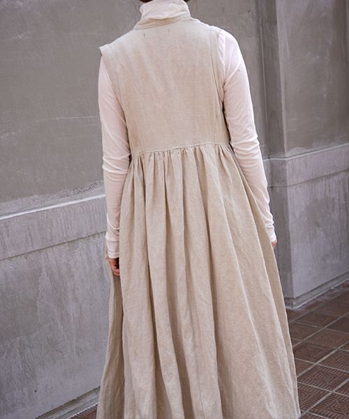 suzuki takayuki.スズキタカユキ.sleeveless dress[A211-10/nude]