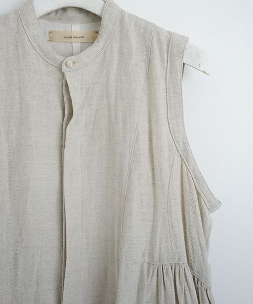 suzuki takayuki.スズキタカユキ.sleeveless dress[A211-10/nude]
