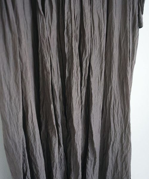 suzuki takayuki.スズキタカユキ.gathered dress[A211-11/grey]