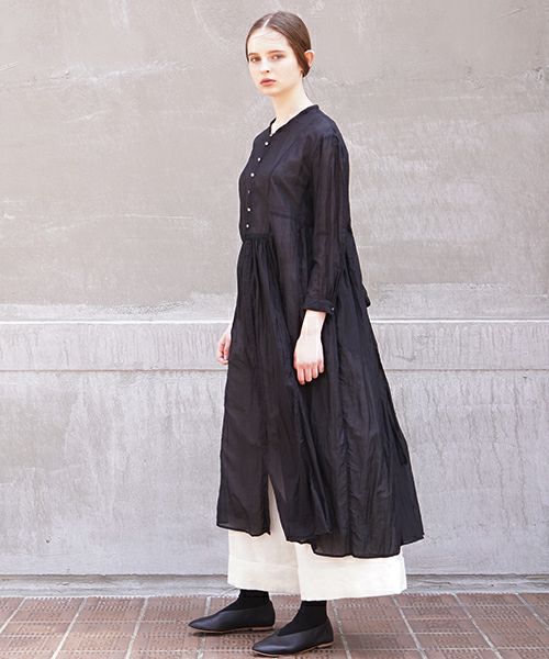 suzuki takayuki.スズキタカユキ.gathered dress[A211-11/black]