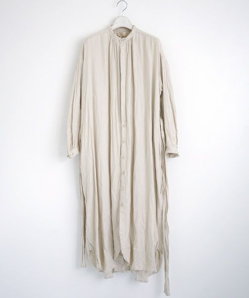 suzuki takayuki.スズキタカユキ.shirt dress[A211-13/nude,grey]