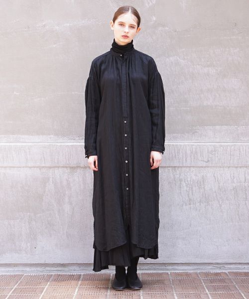 suzuki takayuki.スズキタカユキ.shirt dress[A211-13/black]