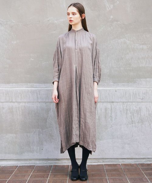 suzuki takayukiスズキタカユキpeasant dress[A211-14/grey]suzuki