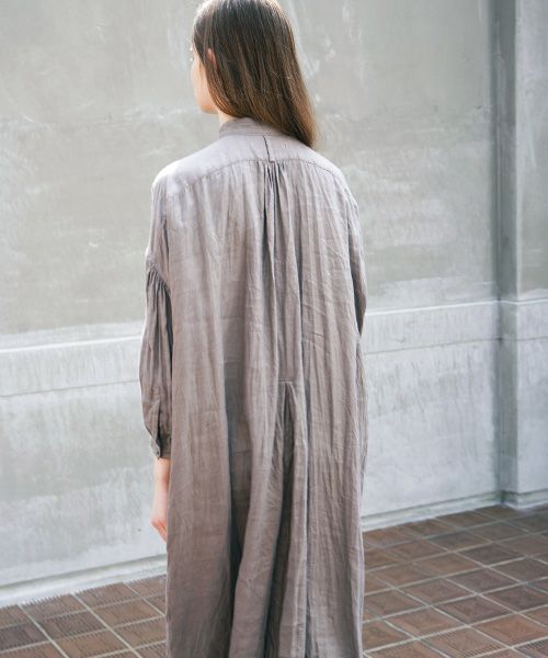 suzuki takayuki.スズキタカユキ.peasant dress[A211-14/grey]