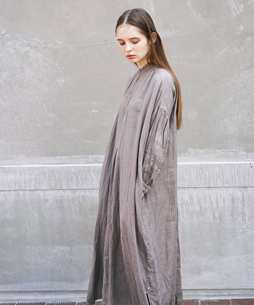 suzuki takayuki.スズキタカユキ.peasant dress[A211-14/grey]