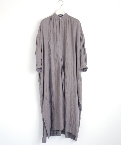 suzuki takayuki.スズキタカユキ.peasant dress[A211-14/grey]