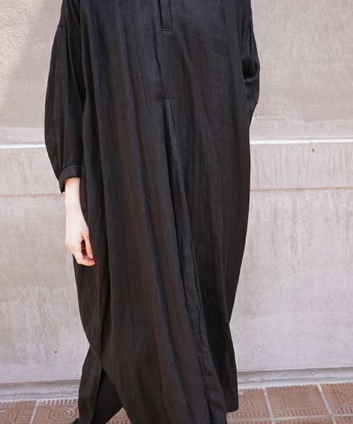 suzuki takayuki.スズキタカユキ.peasant dress[A211-14/black]