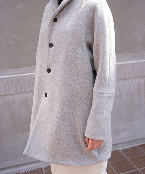 suzuki takayuki.スズキタカユキ.short coat[A211-16/light grey]