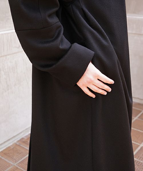 suzuki takayuki.スズキタカユキ.no-collar coat[A211-18/black]