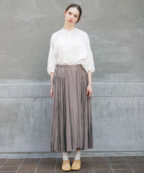 suzuki takayuki スズキタカユキ long skirt[A211-22/grey]:i