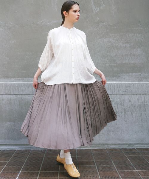 suzuki takayuki.スズキタカユキ.long skirt[A211-22/grey]:i