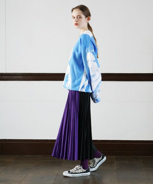 AHCAHCUM.あちゃちゅむ.レオナル3部作スウェット[01-203-0701/blue]