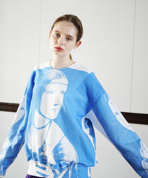 AHCAHCUM.あちゃちゅむ.レオナル3部作スウェット[01-203-0701/blue]