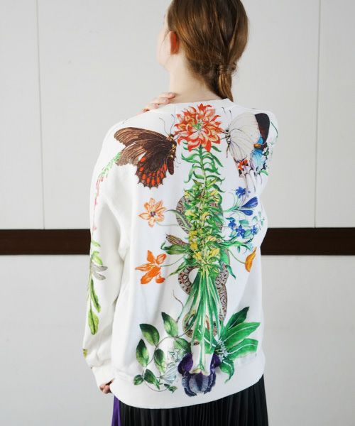AHCAHCUM あちゃちゅむ お花の体スウェット[01-203-0704]