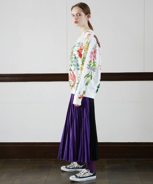 AHCAHCUM.あちゃちゅむ.お花の体スウェット[01-203-0704]