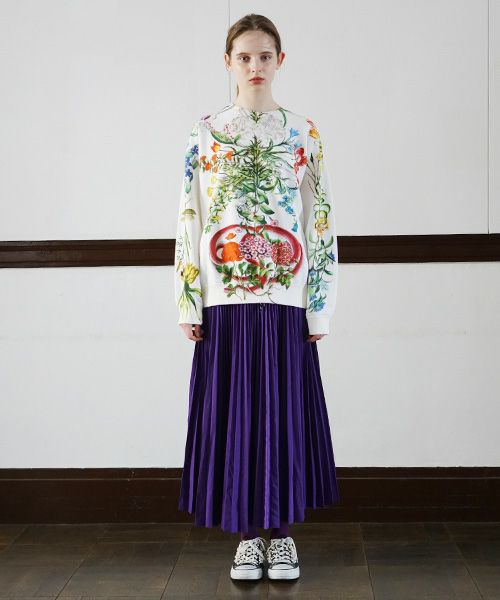 AHCAHCUM.あちゃちゅむ.お花の体スウェット[01-203-0704]