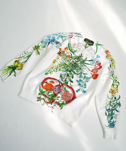 AHCAHCUM.あちゃちゅむ.お花の体スウェット[01-203-0704]