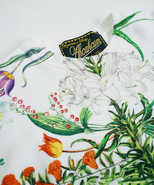 AHCAHCUM.あちゃちゅむ.お花の体スウェット[01-203-0704]