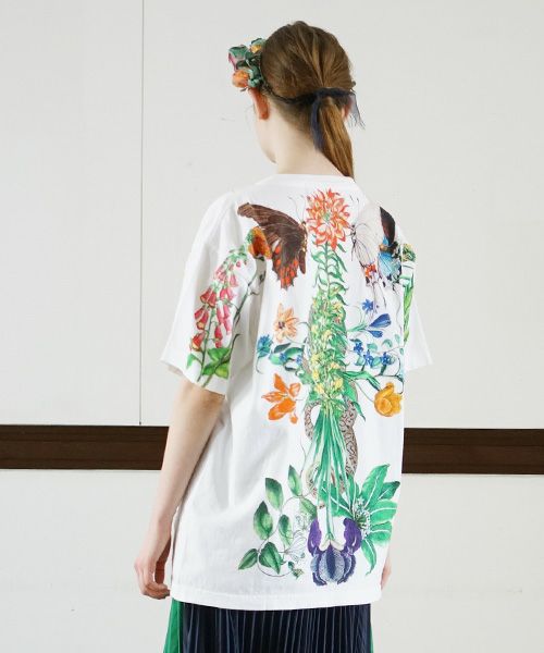 AHCAHCUM.あちゃちゅむ.お花の体Tシャツ[01-203-1501/ｍulti]