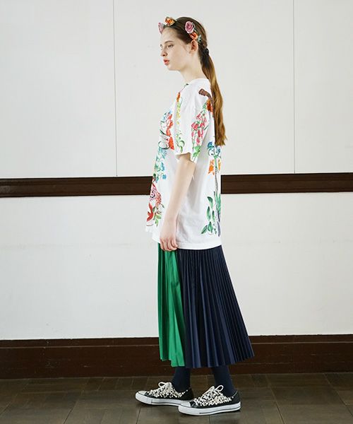 AHCAHCUM.あちゃちゅむ.お花の体Tシャツ[01-203-1501/ｍulti]