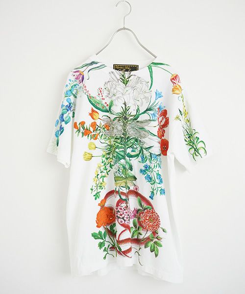 AHCAHCUM.あちゃちゅむ.お花の体Tシャツ[01-203-1501/ｍulti]